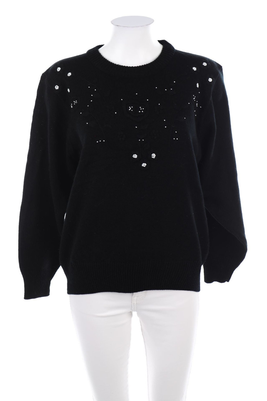 Fashion international - Strick-Pullover mit Perlen - D 38-40