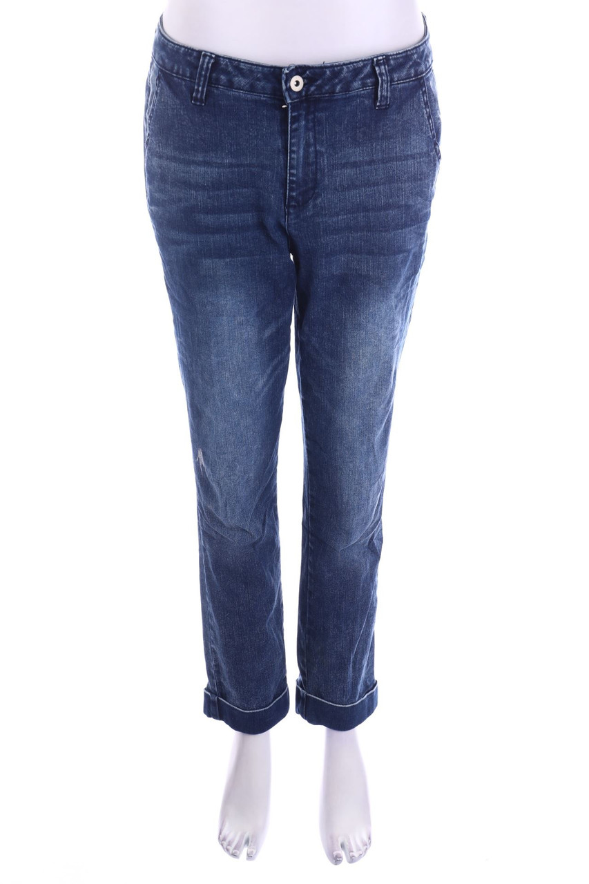 Best Connections - Distressed Straight Cut Jeans - XL