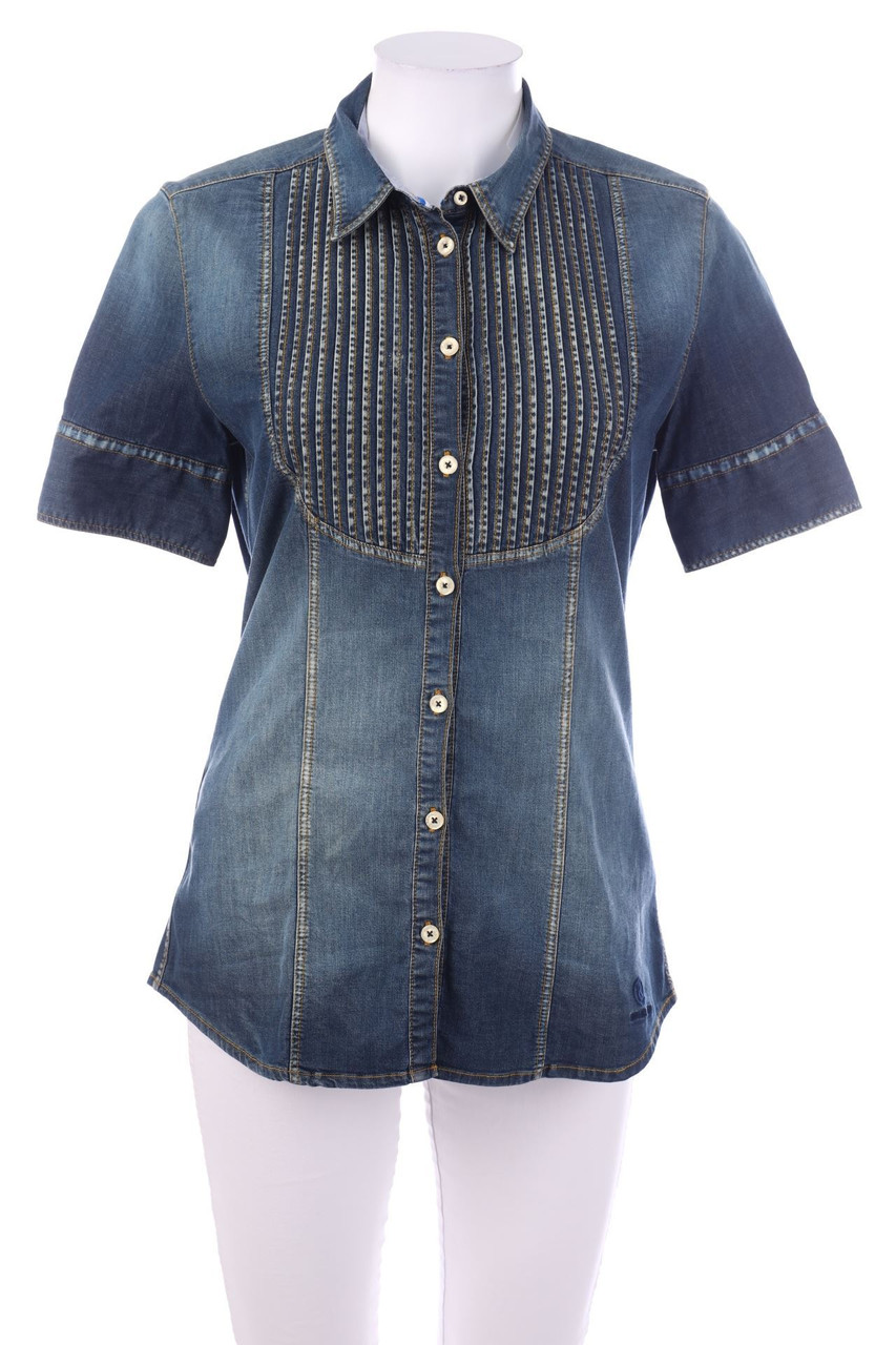 BOGNER JEANS - Jeans-Bluse mit Biesen - D 38