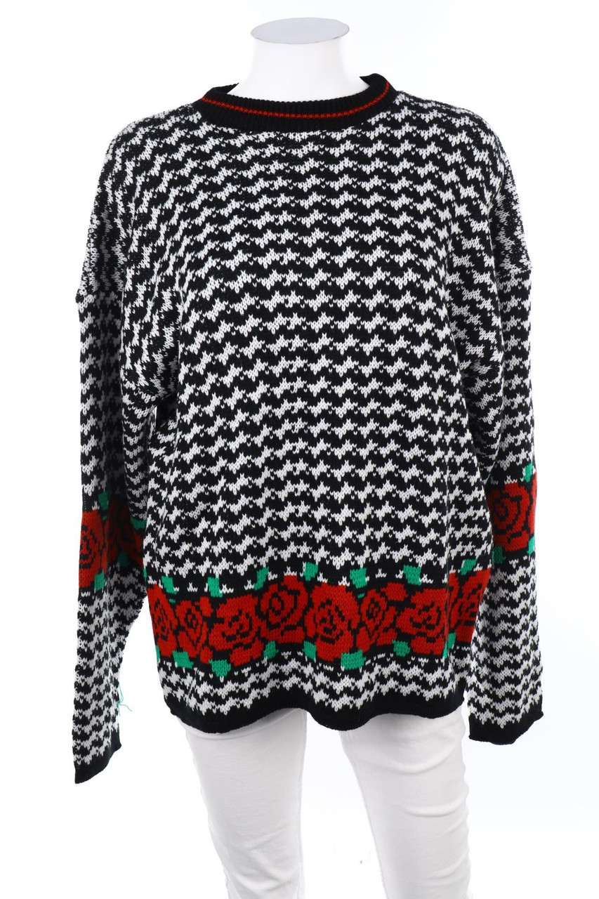 Ackermann - Strick-Pullover mit Muster - XXL