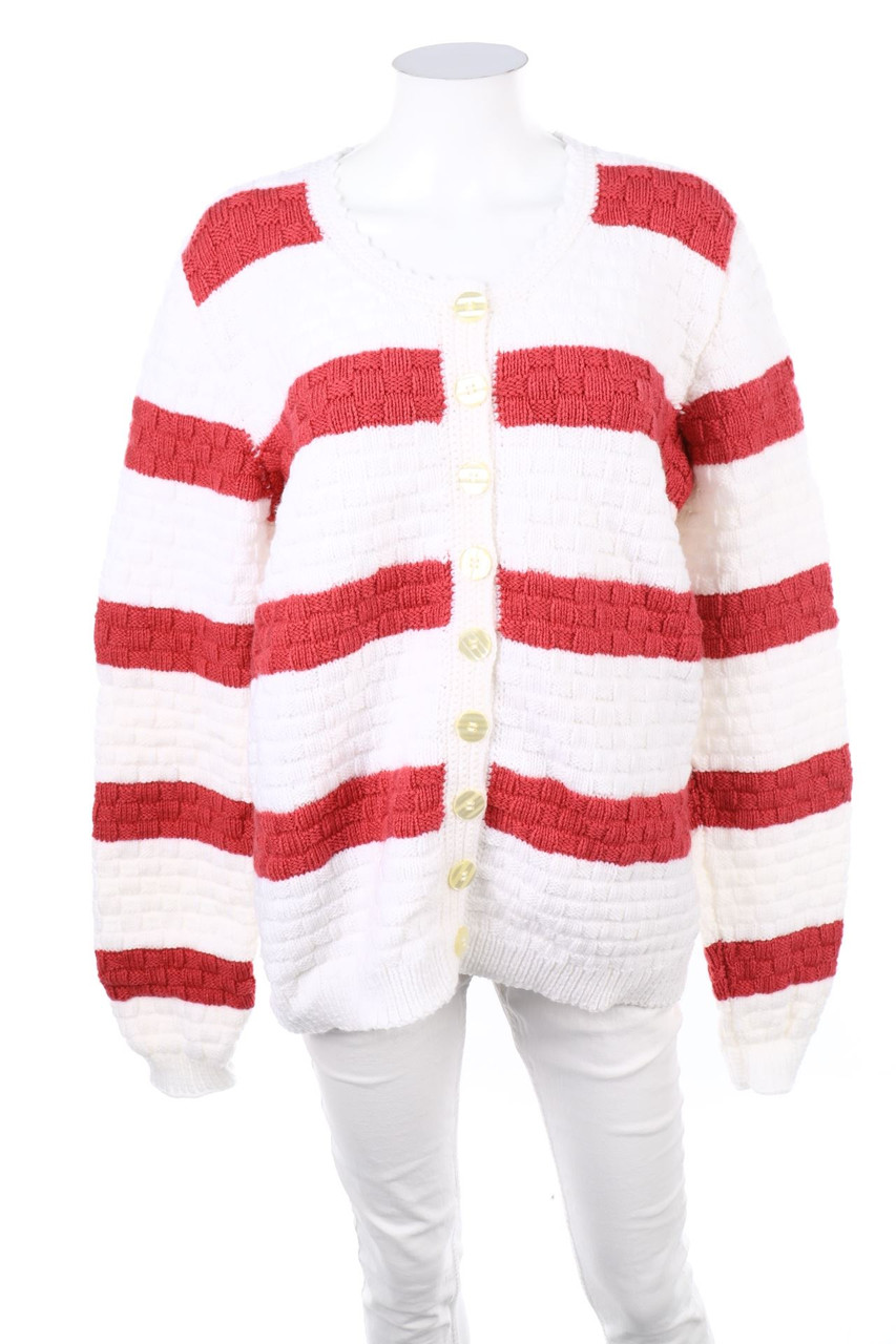 Ohne Label - Cardigan mit Streifen - XXXXL