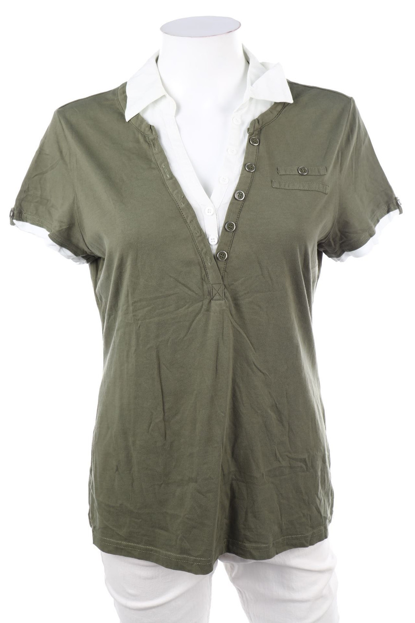 BIAGGINI - Kurzarm-Bluse im Layer Look - D 40