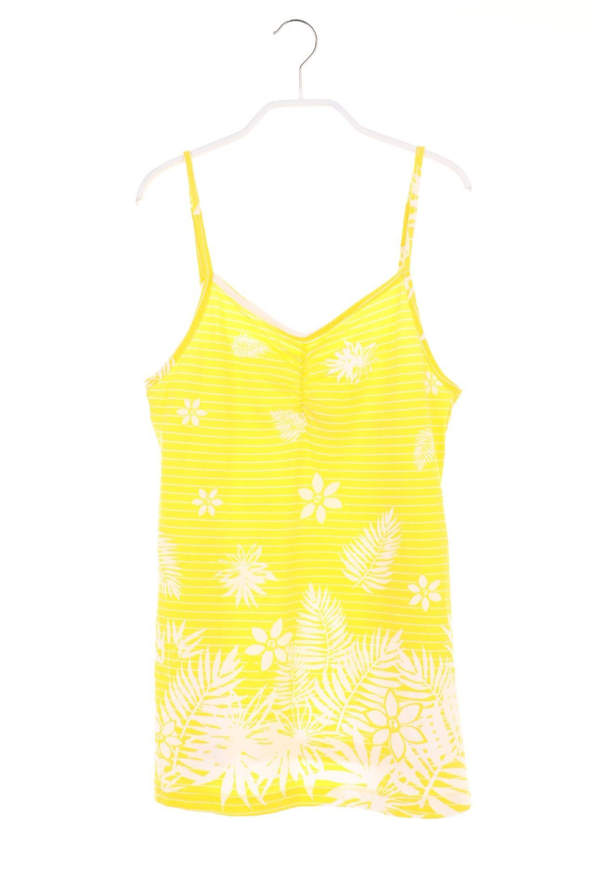 Ohne Label - Long-Top mit Tropical Print - 152