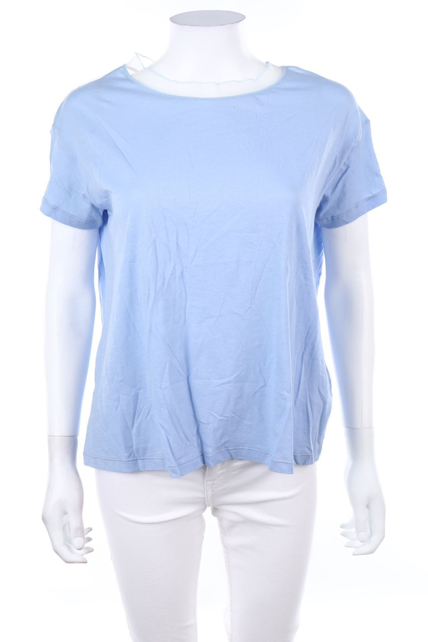 Moncler - Kurzarm-Shirt mit Logo-Patch - L