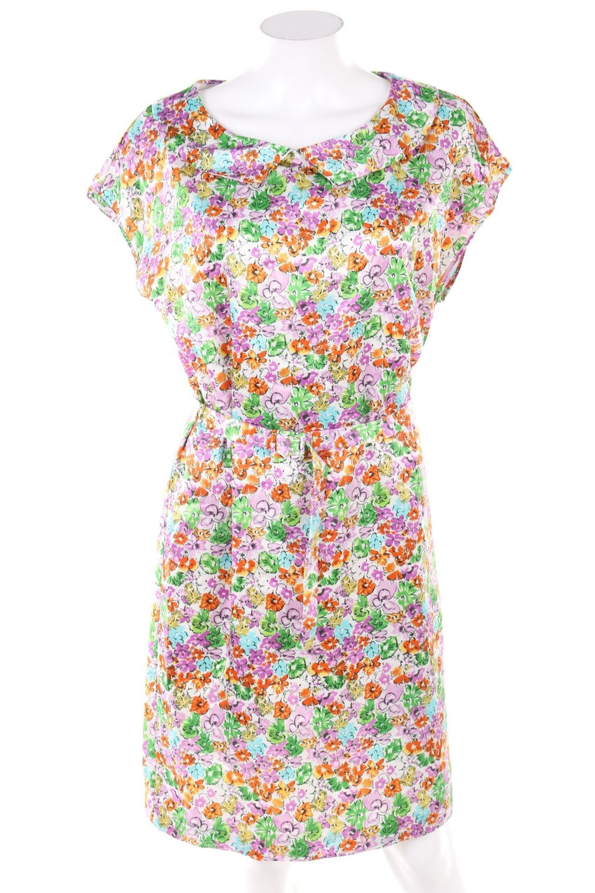 WHO*S WHO - Shift-Kleid mit Blumen-Print - D 38