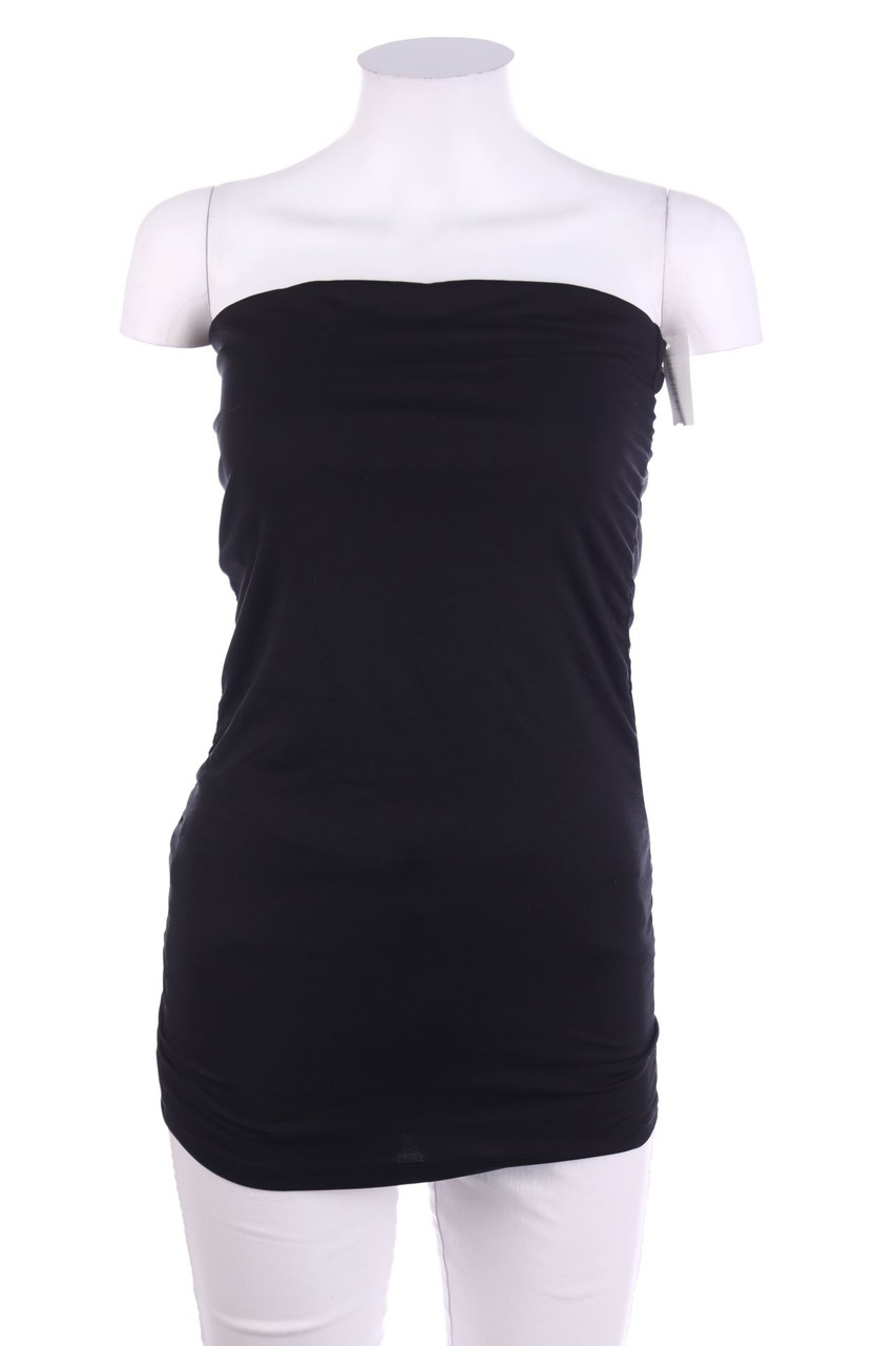 Ohne Label - Bustier-Top mit Raffungen - S