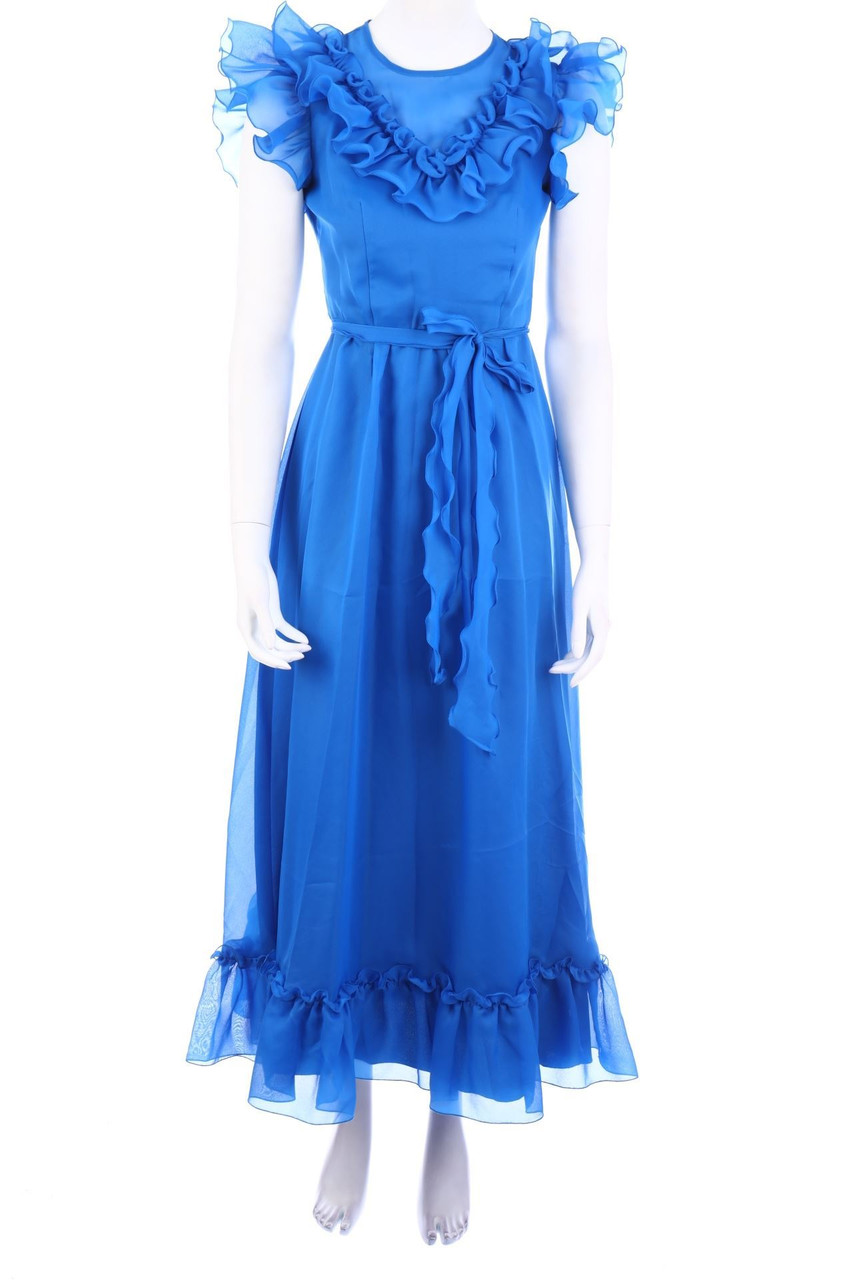 ARNEL - Maxi-Abendkleid mit Rüschen - D 36
