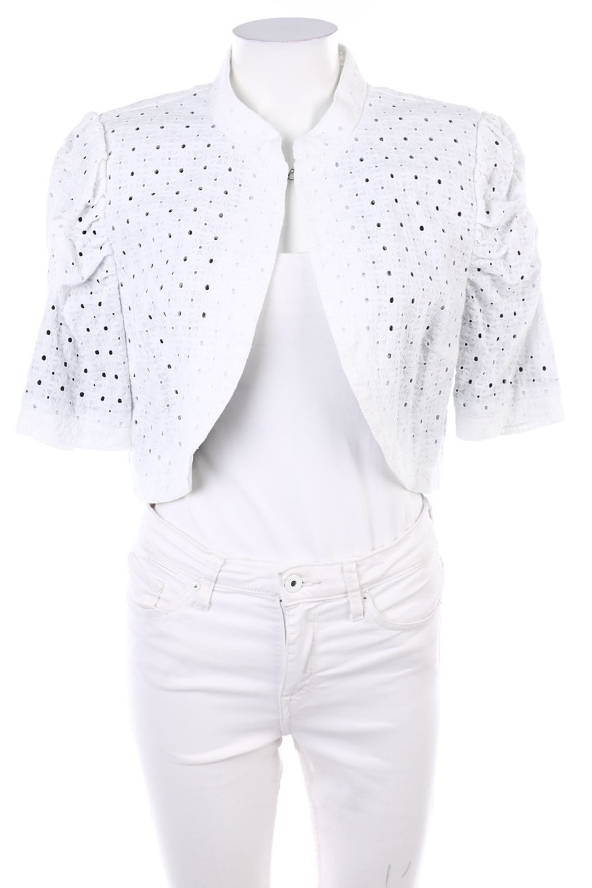 VINTAGE - Blazer-Jacke aus Lochspitze - S