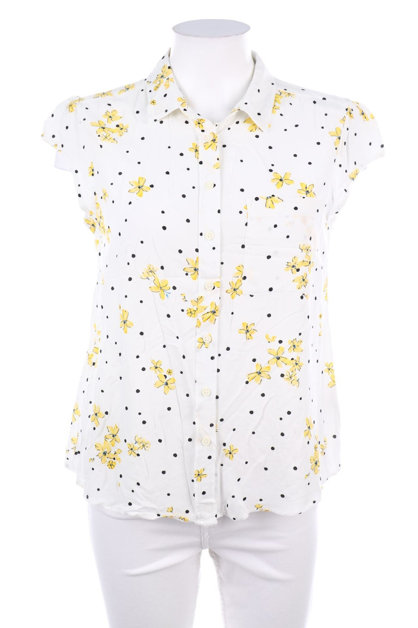 C&A - Kurzarm-Bluse mit Blumen-Print - L