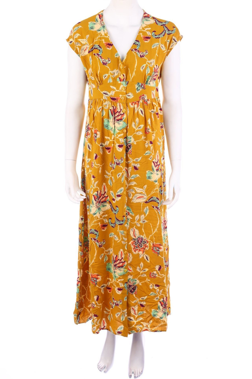 promod - Maxi-Blusenkleid mit Blumen-Print - M