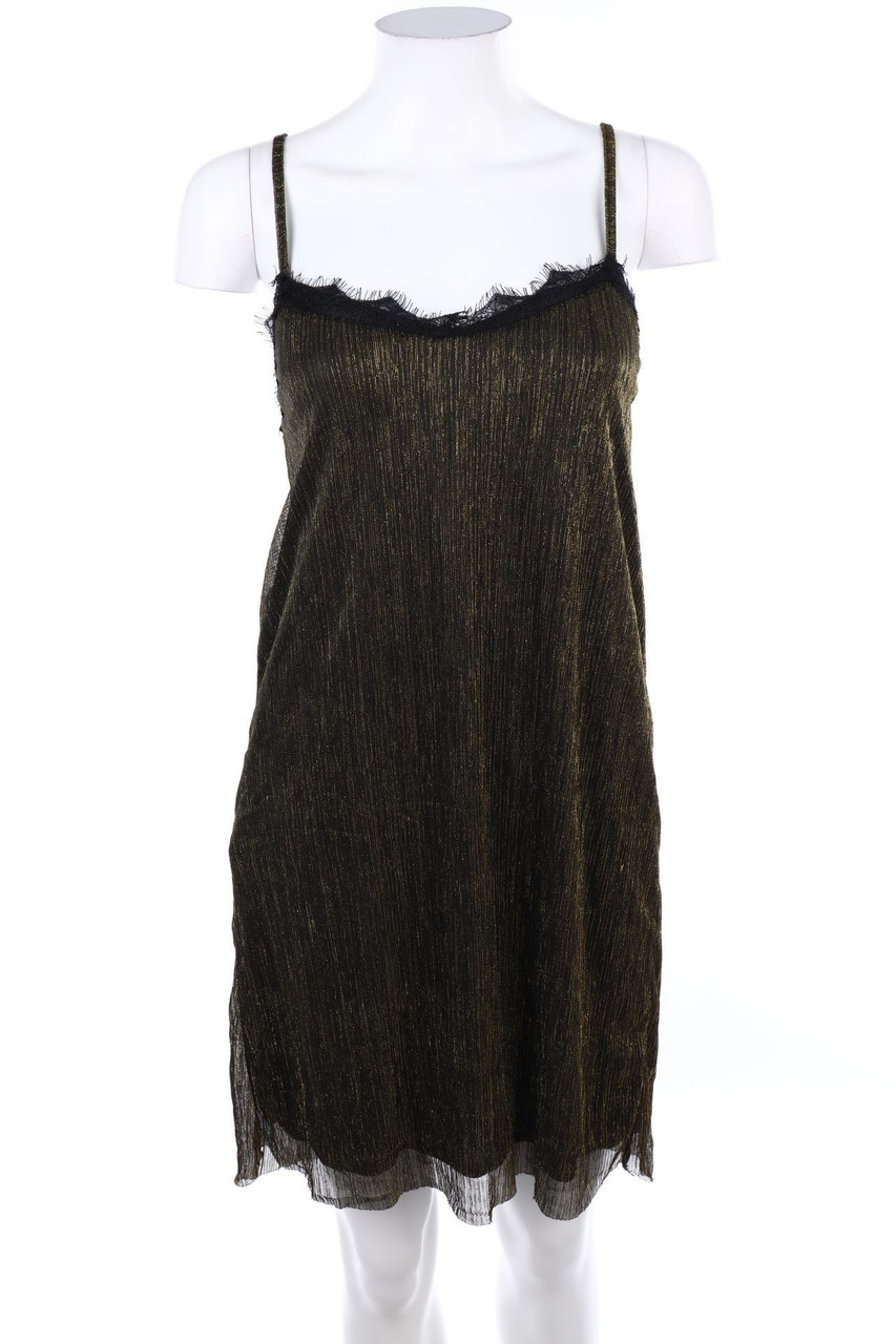 zebra - Glitzer-Party-Kleid - L