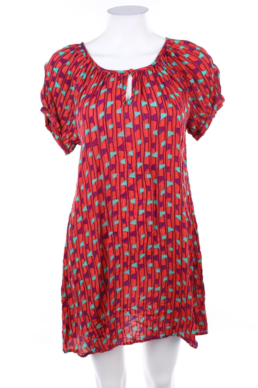 kaffe - Minikleid mit Print - D 36