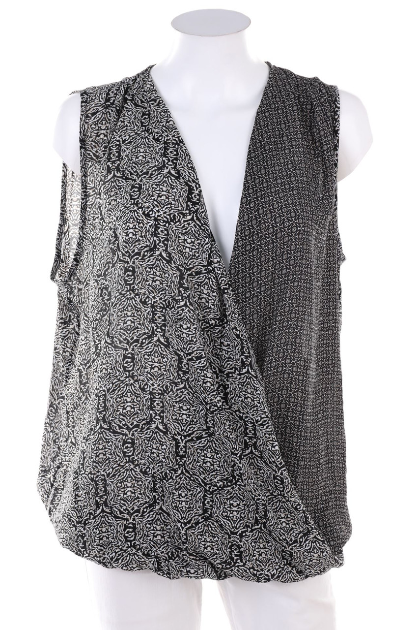 Ohne Label - Blusentop in Wickel-Optik - XL