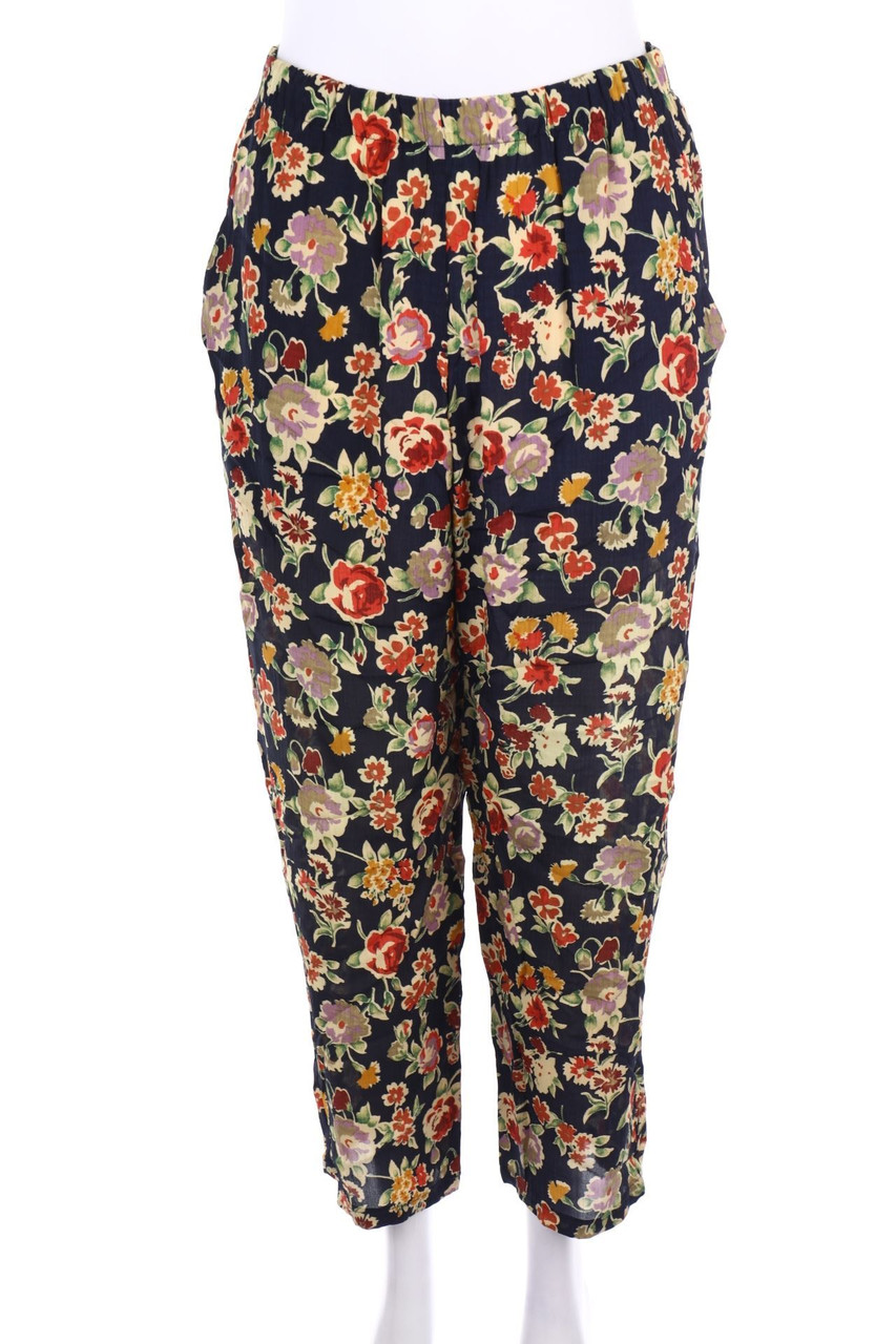 FRANKENWÄLDER - Jogger-Hose mit Blumen-Print - D 40