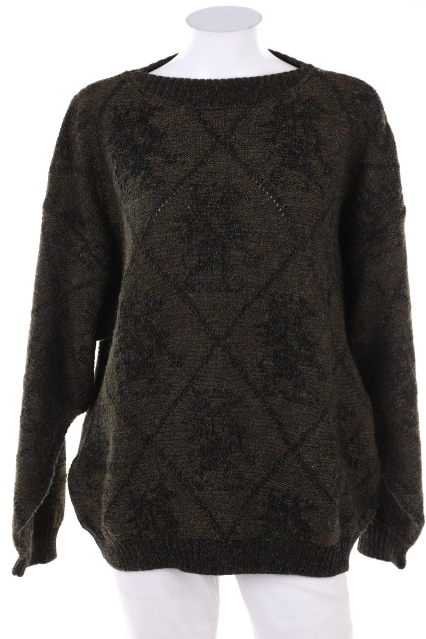 VINTAGE - Strick-Pullover mit Muster - D 50