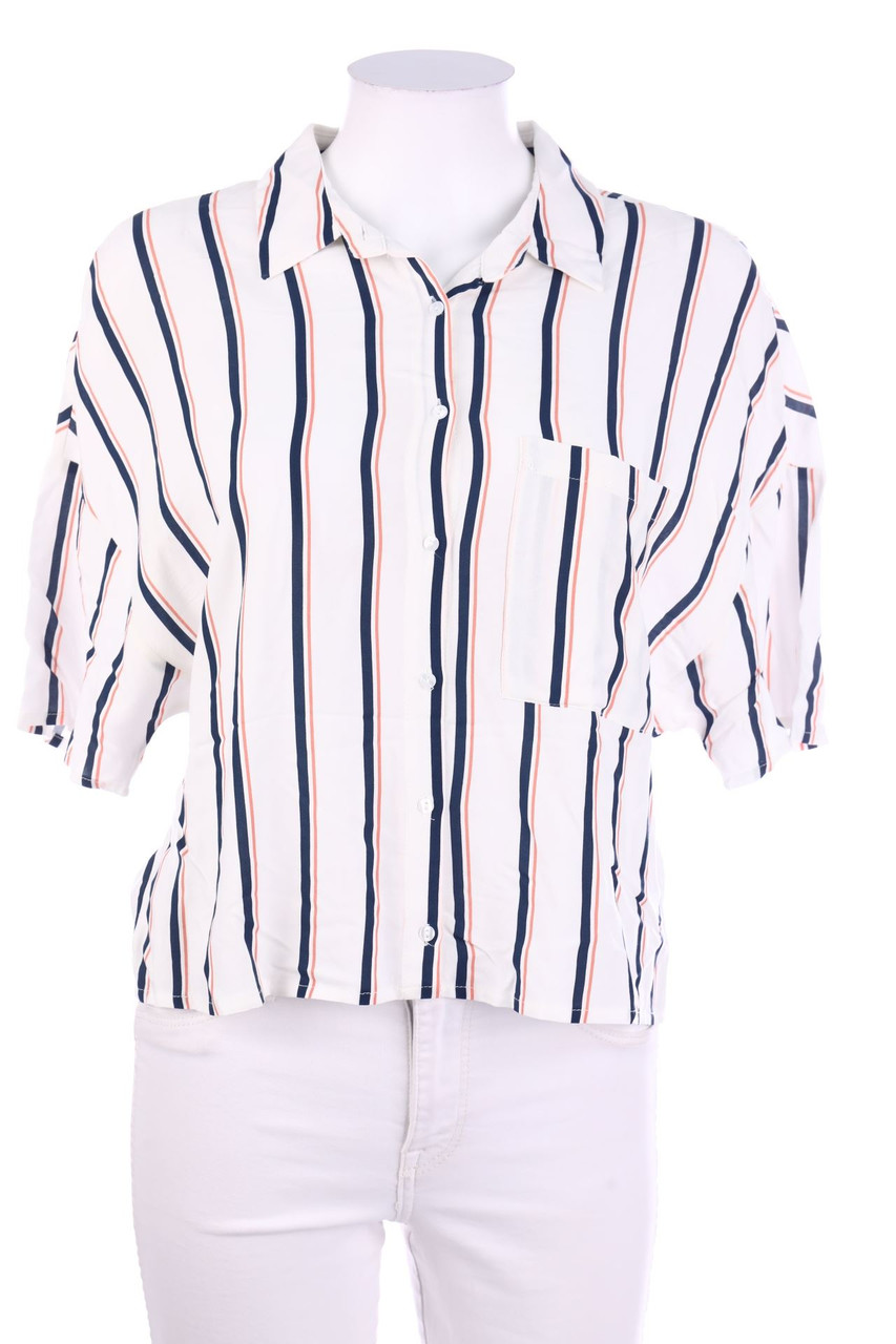 PULL&BEAR - Kurzarm-Bluse - S