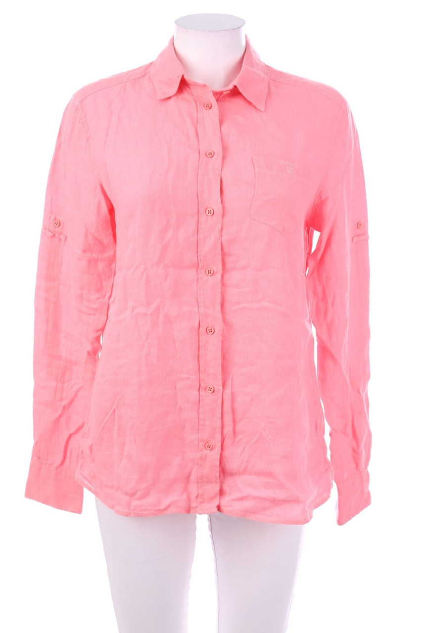 GANT - Hemd-Bluse mit Krempel-Ärmeln - M