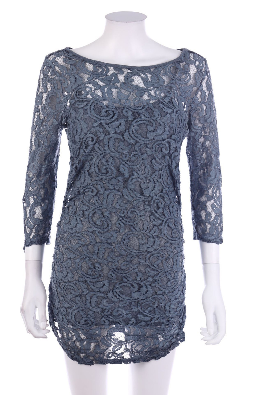 Street One - Bluse mit 3/4-Ärmel aus Spitze im Layer Look - D 34