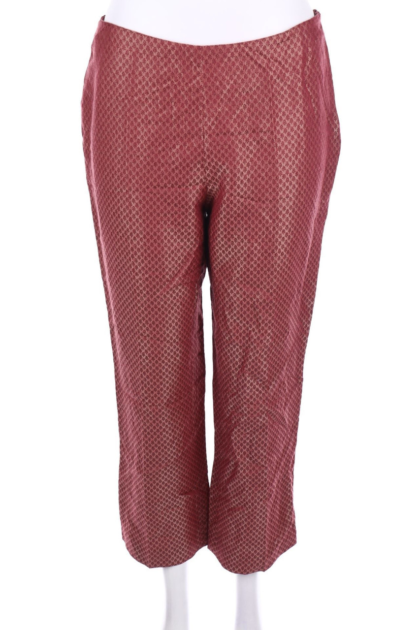 Les Copains - Glitzer-Hose mit floralem Muster - D 38