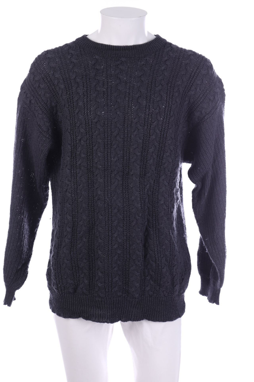 VINTAGE - Pullover aus Woll-Mix mit Zopf-Muster - 48