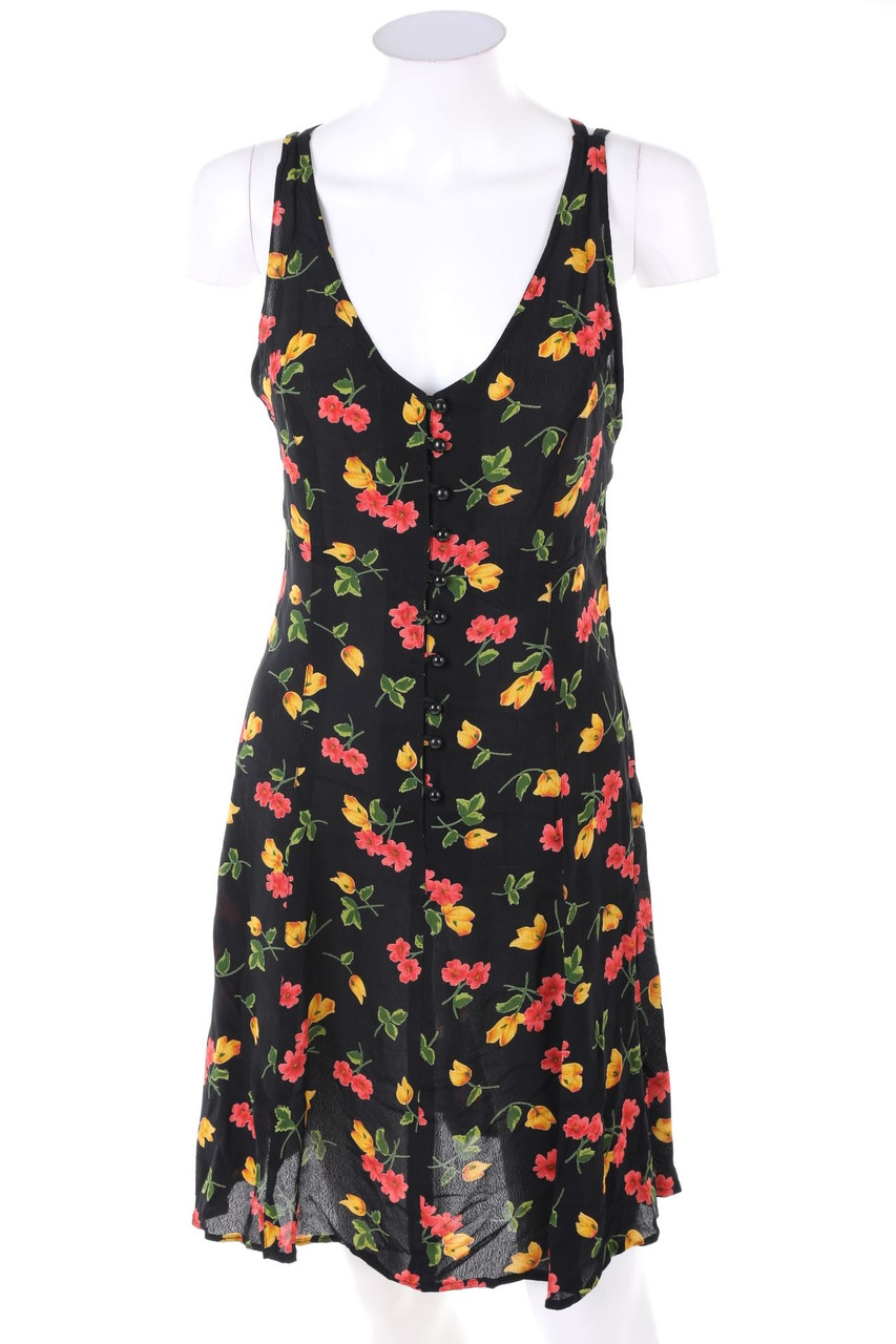 YOUNG CLASSIC - Vintage-Kleid mit Blumen-Print - D 34