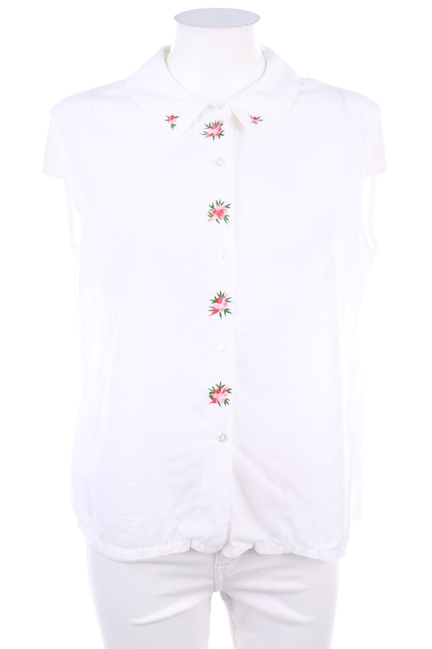 SECONDHAND - Blusentop mit floralem Muster - D 44