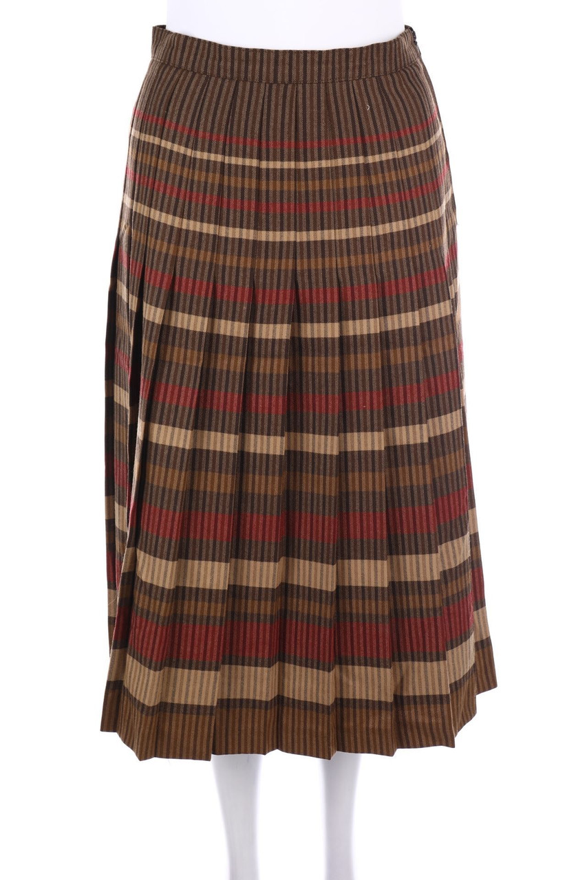 TREVIRA - Midi-Falten-Rock - D 36