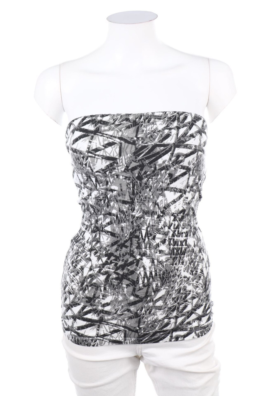 Ohne Label - Bustier-Top mit Print - XS