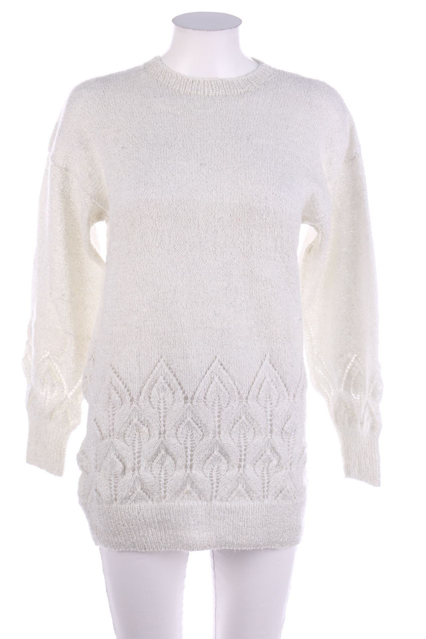 VINTAGE - Strick-Pullover mit Glitzer - D 44