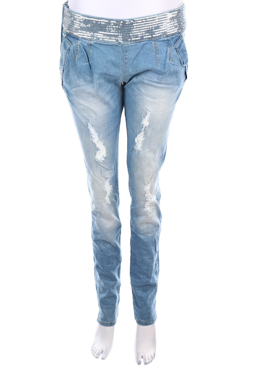 SECONDHAND - Distressed Skinny-Jeans - M