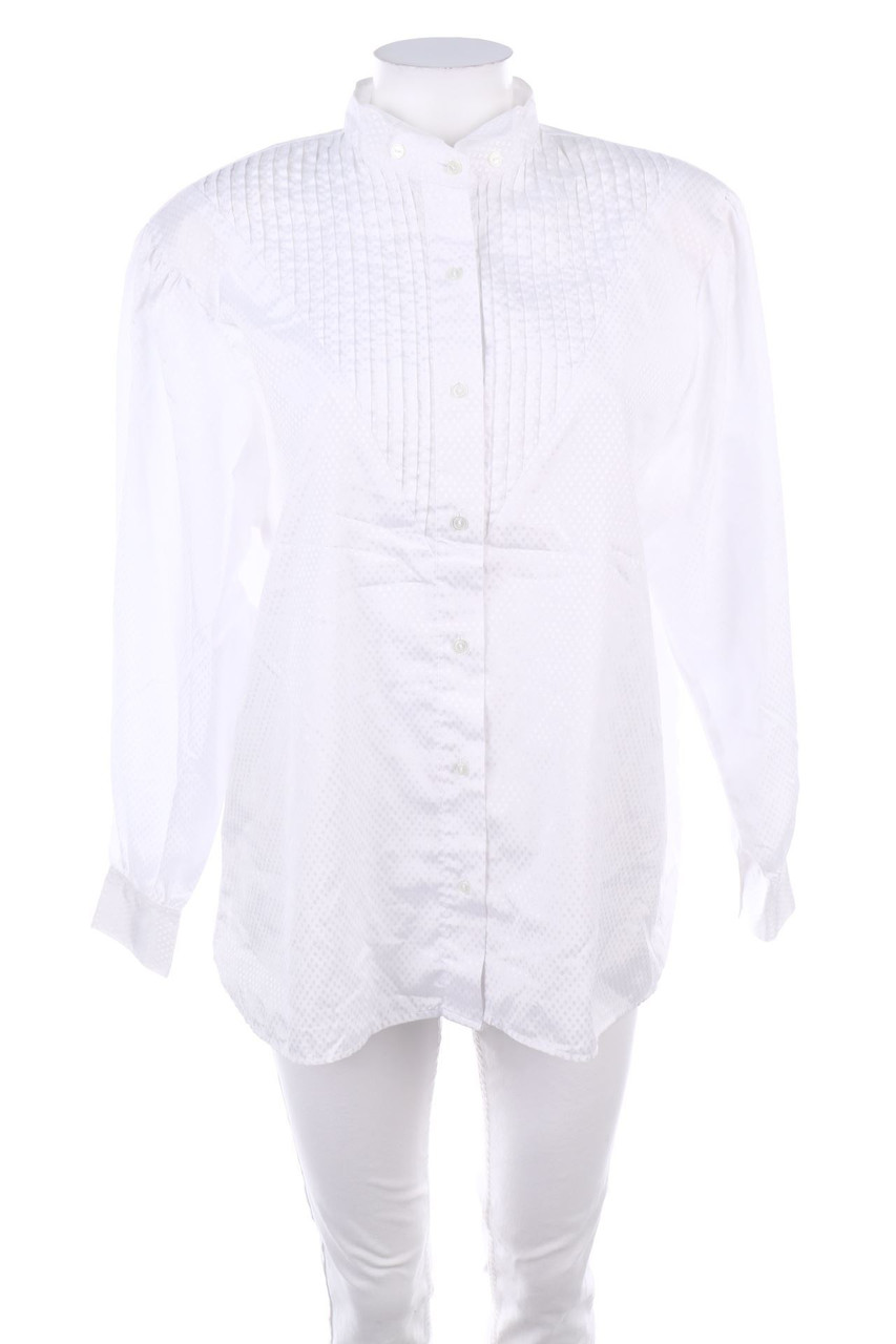 C&A - Vintage-Hemd-Bluse mit Biesen - D 44