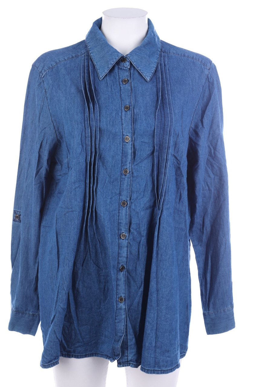Ulla Popken - Denim-Hemd-Bluse - D 42-44