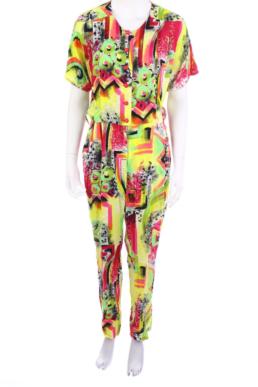 VINTAGE - Jumpsuit mit Print - S