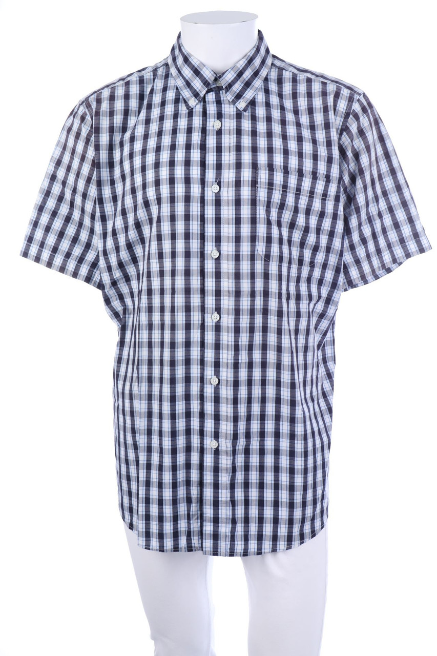 basic EDITIONS - Kurzarm-Hemd mit Button-down-Kragen - L