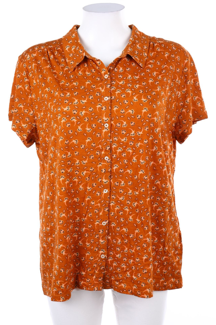 CAROLL - Jersey-Hemd-Bluse mit kurzem Ärmel - XL