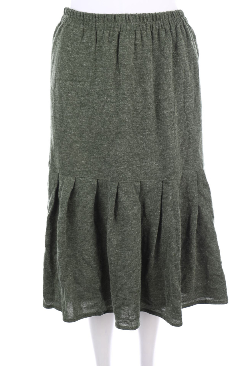 Création Atelier GS - Midi-Strickrock mit Wolle - D 40