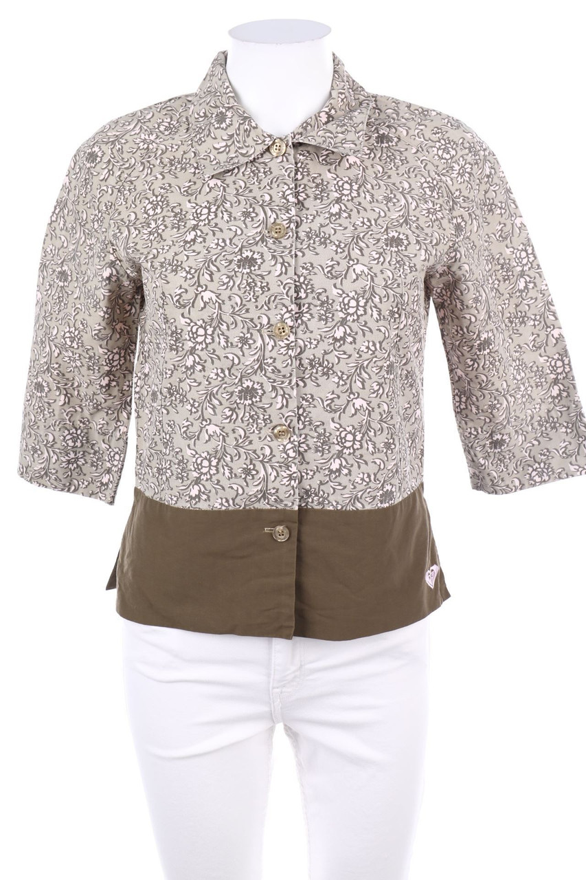 QUIKSILVER - Print-Vintage-Hemd-Bluse mit kurzem Ärmel - D 34