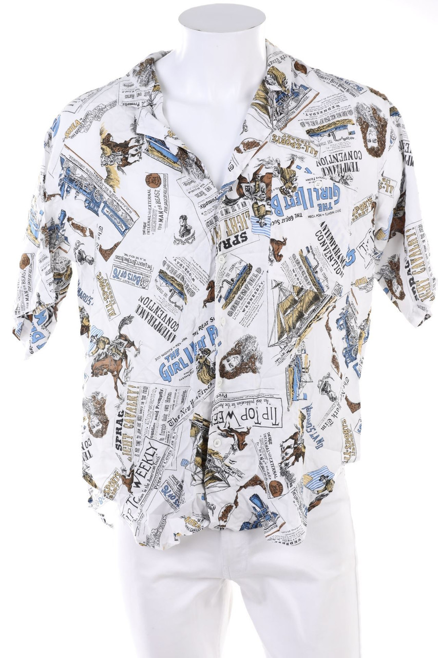 Barbados - Kurzarm-Hemd mit Print - L
