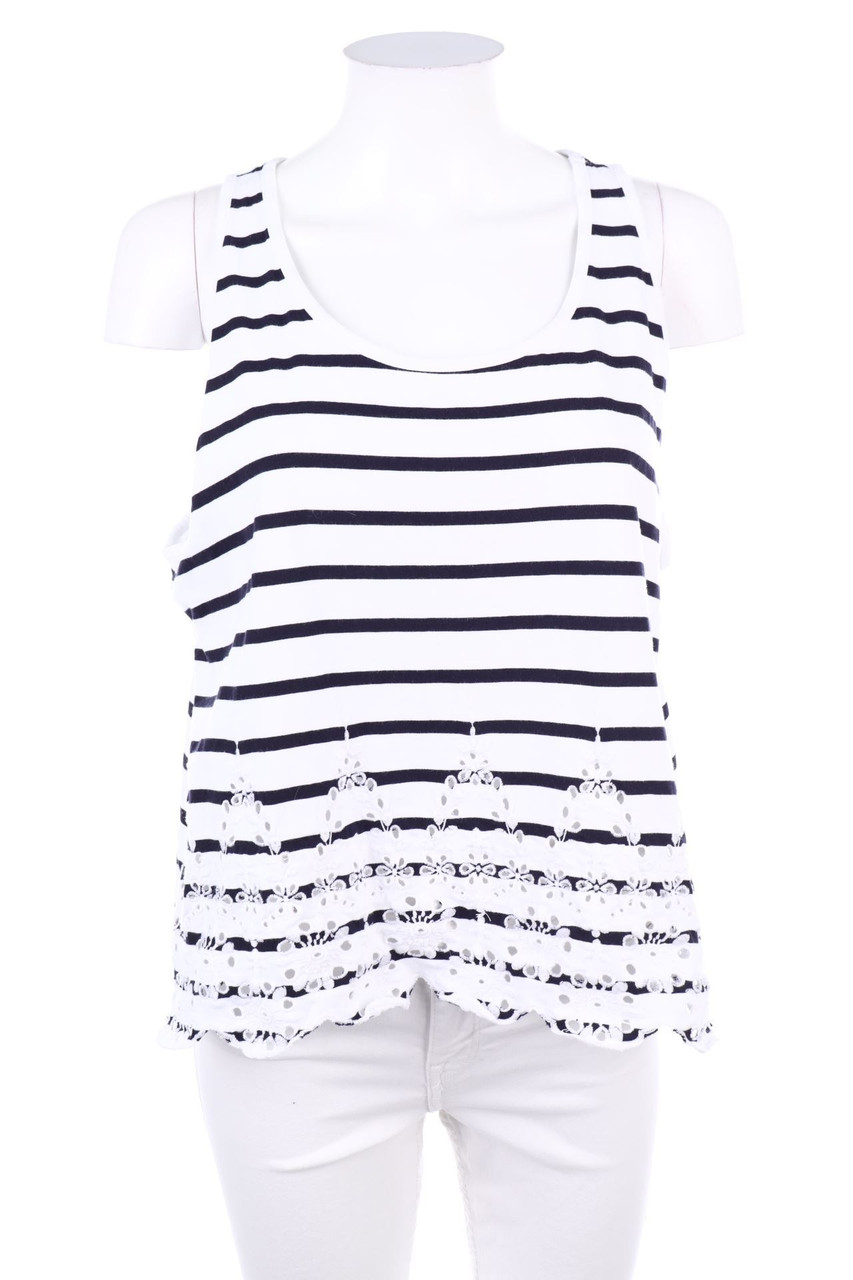 Superdry - Streifen-Top mit Lochspitze - XL