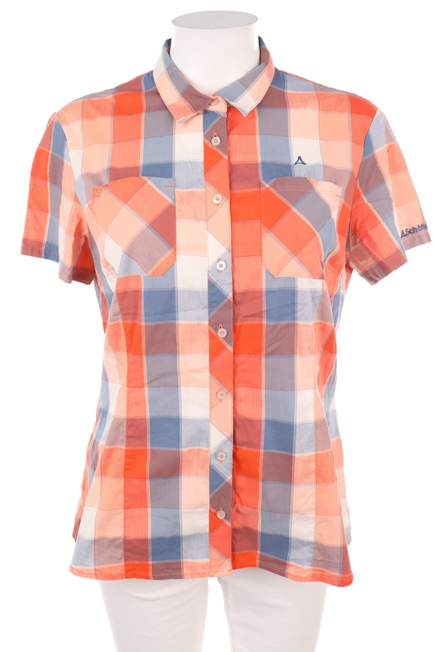Schöffel - Hemd-Bluse mit kurzem Ärmel - L