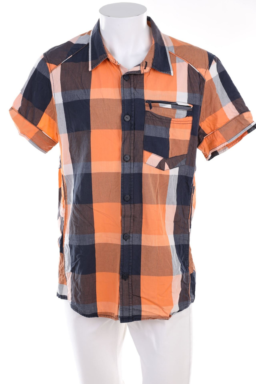 Chapter - Kurzarm-Hemd mit Karo-Muster - XL