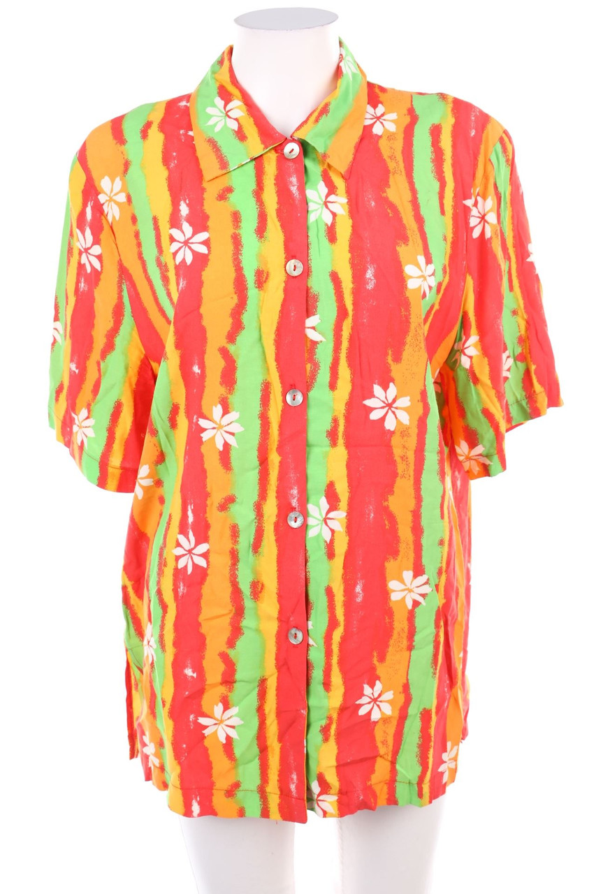 VINTAGE - Hemd-Bluse mit kurzem Ärmel - D 40