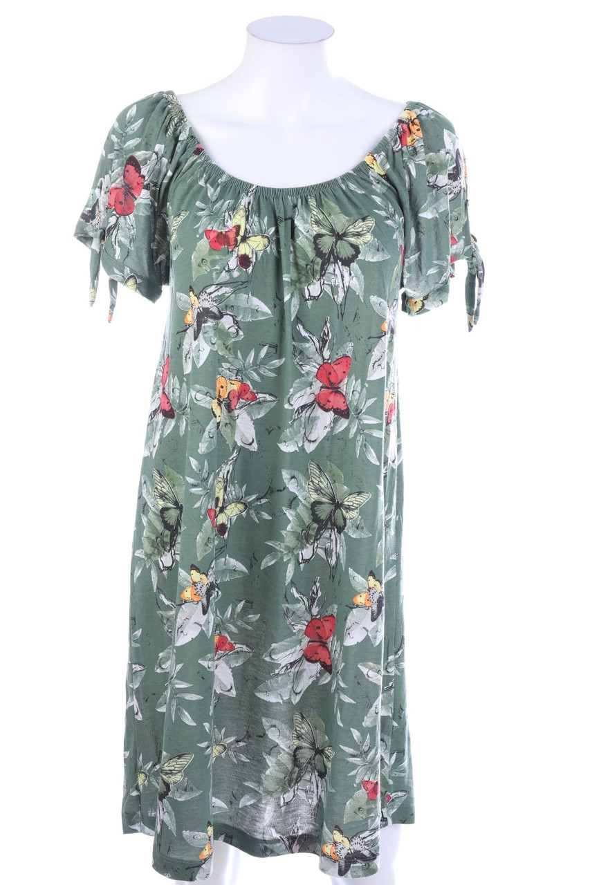 GINA BENOTTI - Kleid mit Tropical Print - M