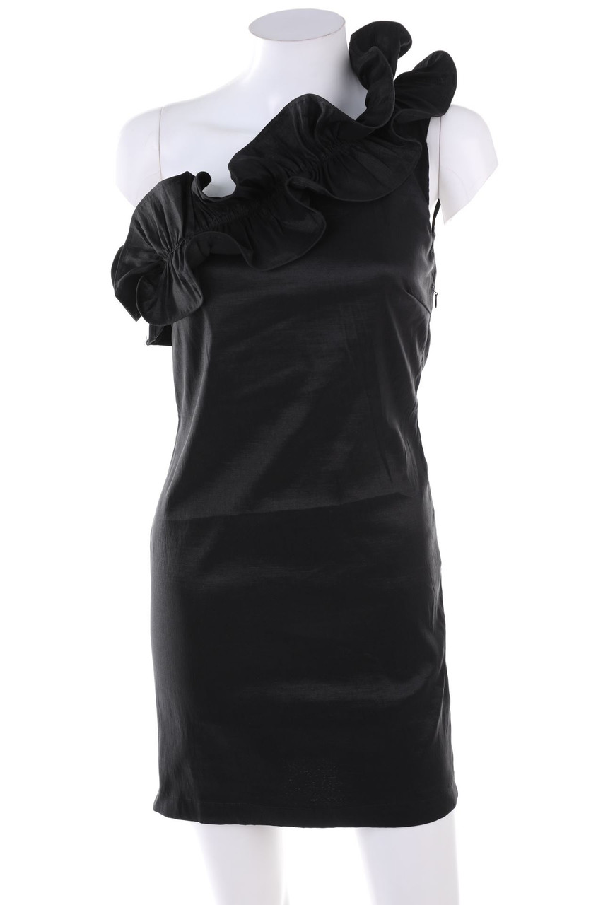SECONDHAND - One Shoulder-Party-Kleid mit Volants - M