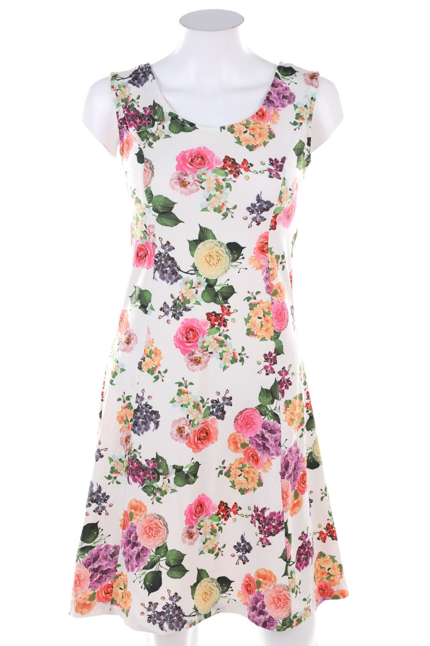 SECONDHAND - Minikleid mit Blumen-Print - M