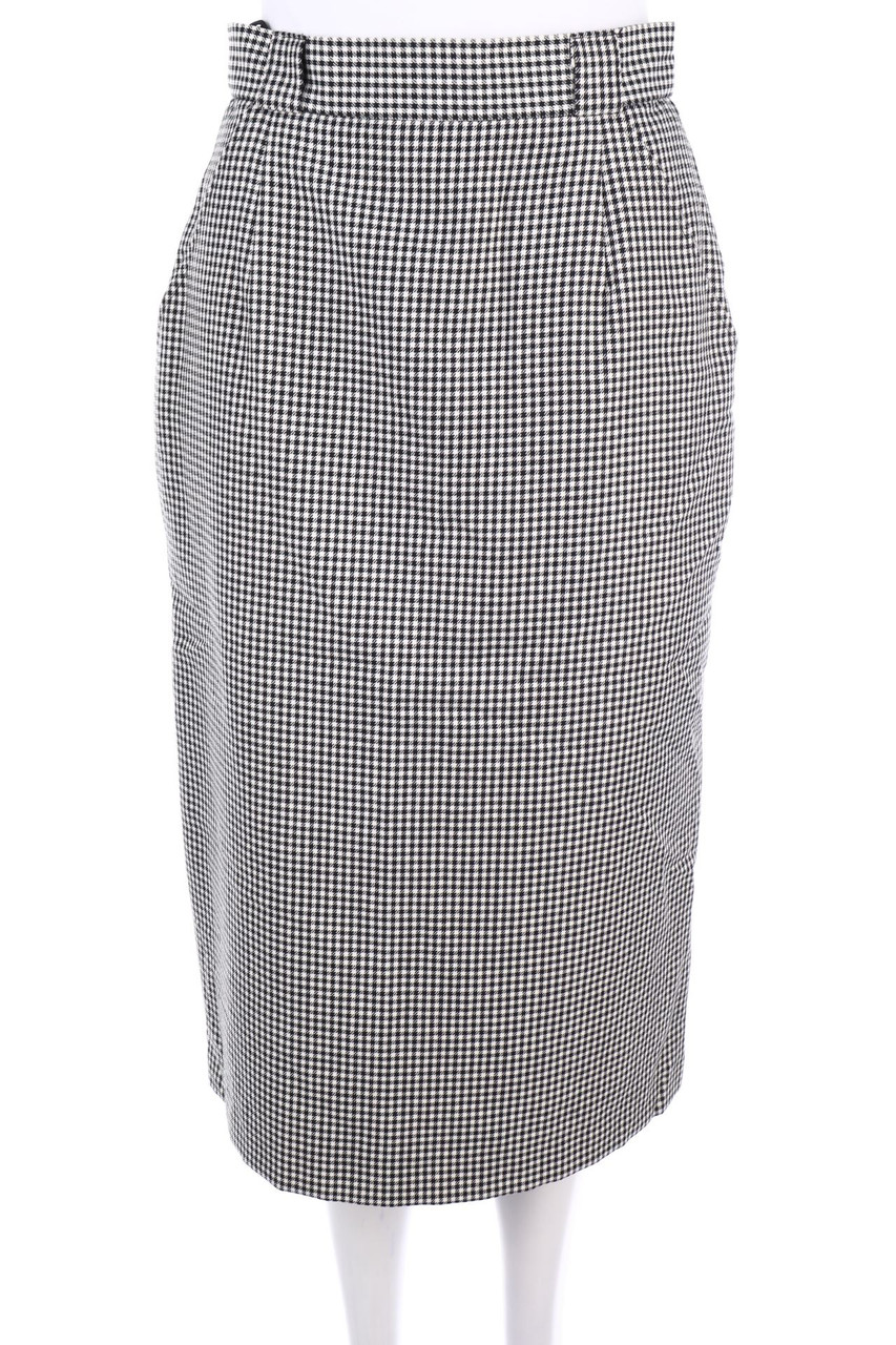 Ohne Label - Midirock mit Karo-Muster - D 40