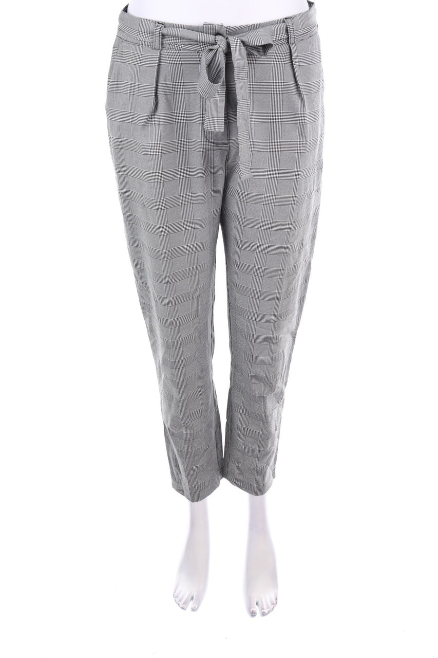 SECONDHAND - Karo-Hose mit Gürtel - D 40