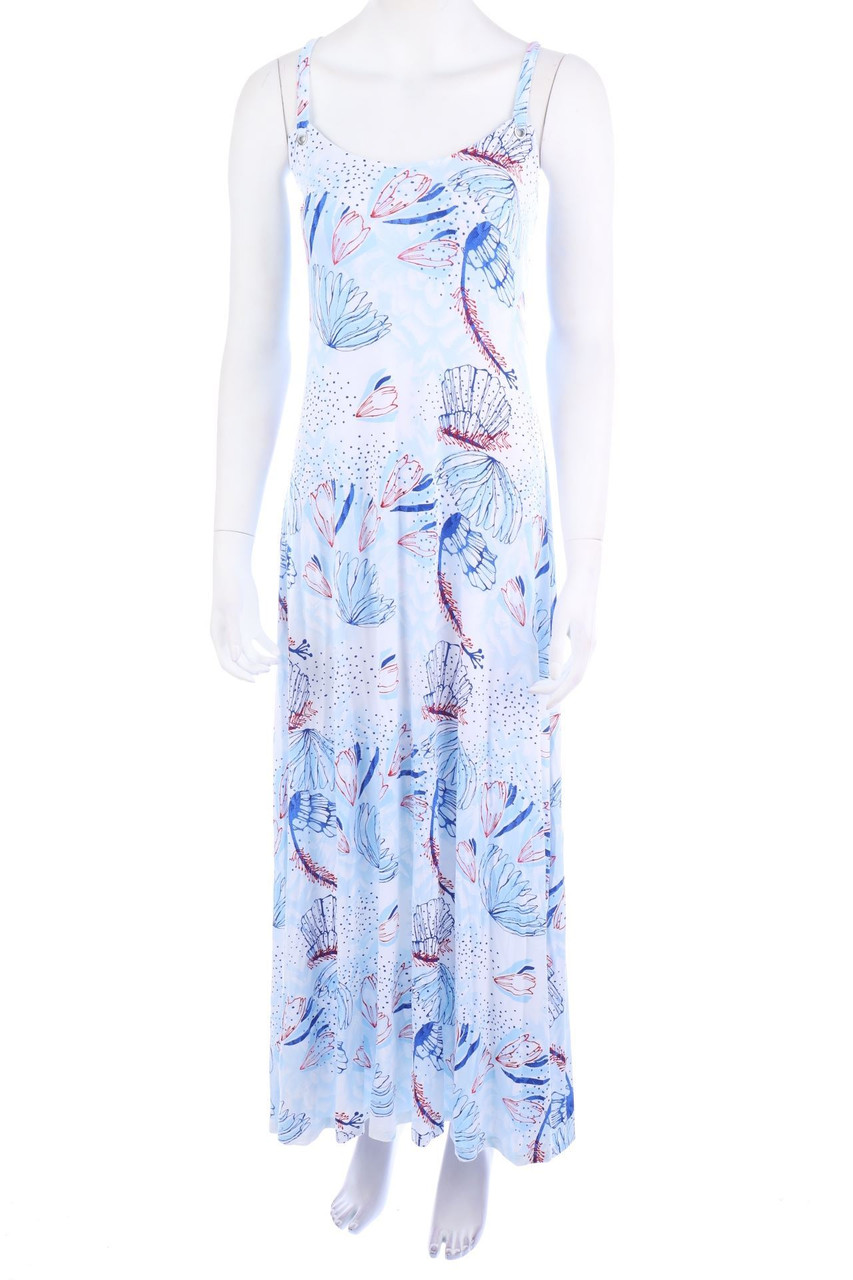 Ohne Label - Maxi-Kleid mit Print - M