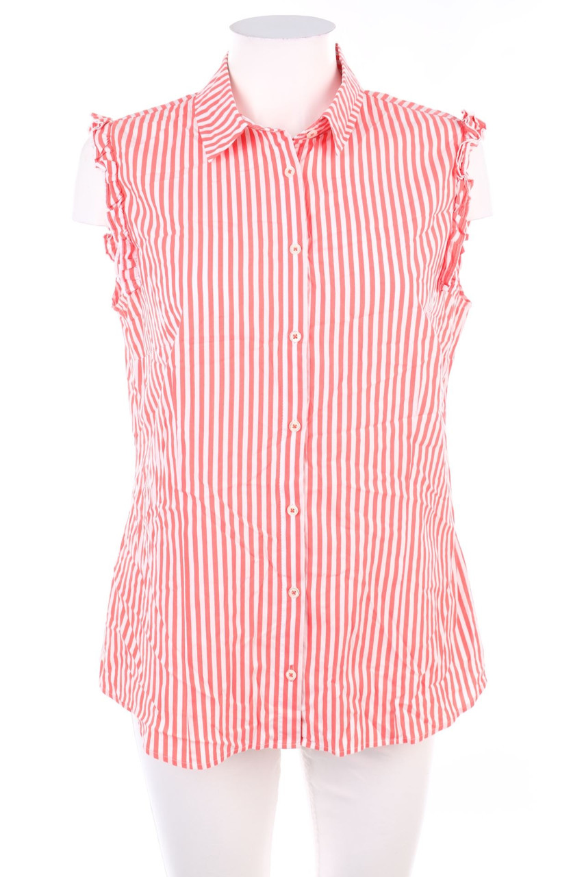 GERRY WEBER - Streifen-Blusentop mit Rüschen - D 40