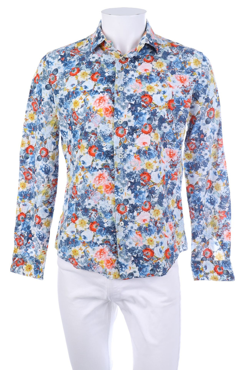 H&M - T-Shirt mit V-Neck - M